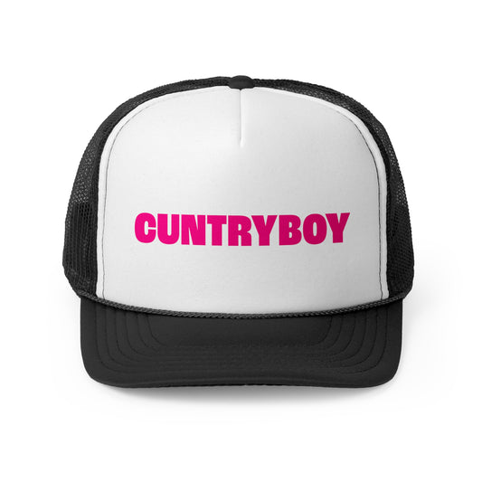 Cuntry Boy Trucker Hat Pink v1