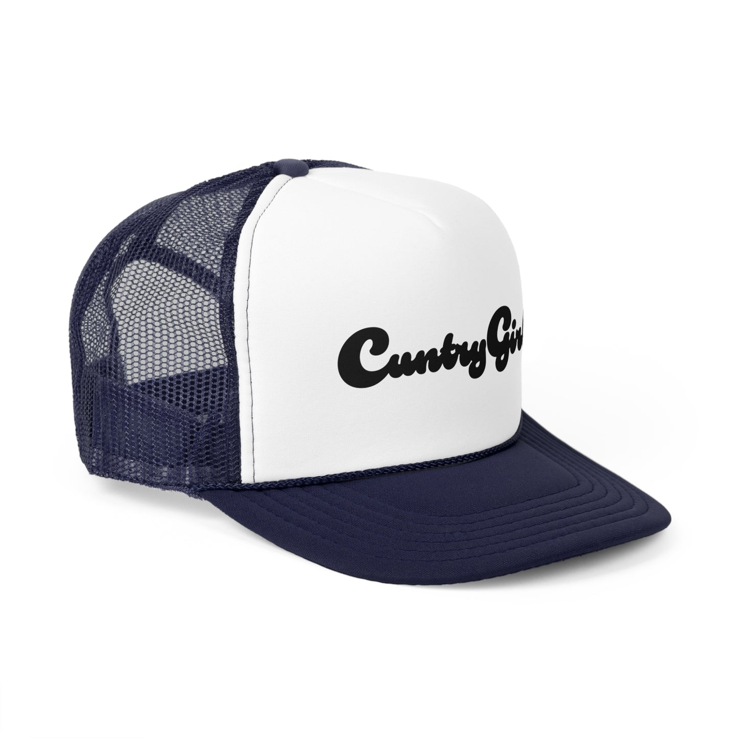 Cuntry Girl Trucker Hat Black v1