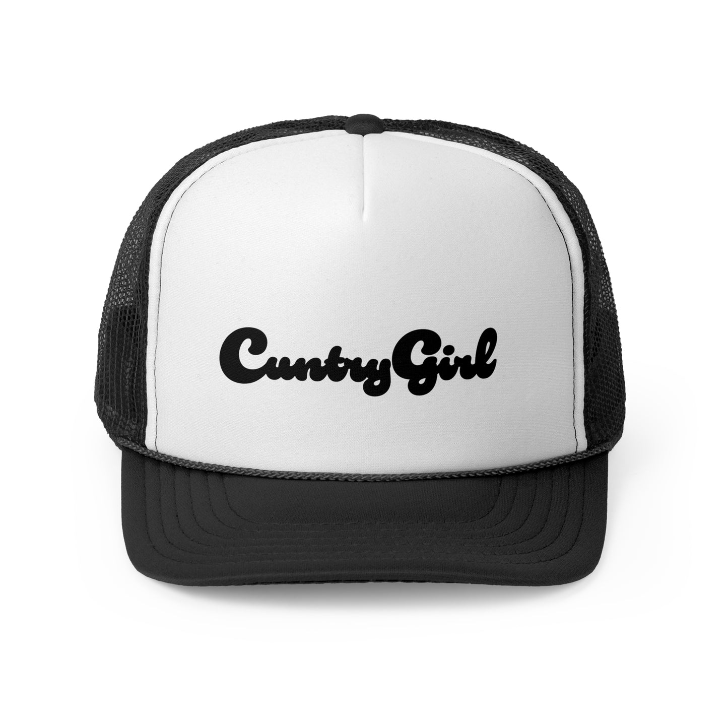 Cuntry Girl Trucker Hat Black v1