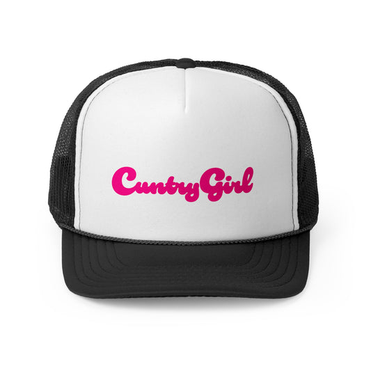 Cuntry Girl Trucker Hat Pink v1