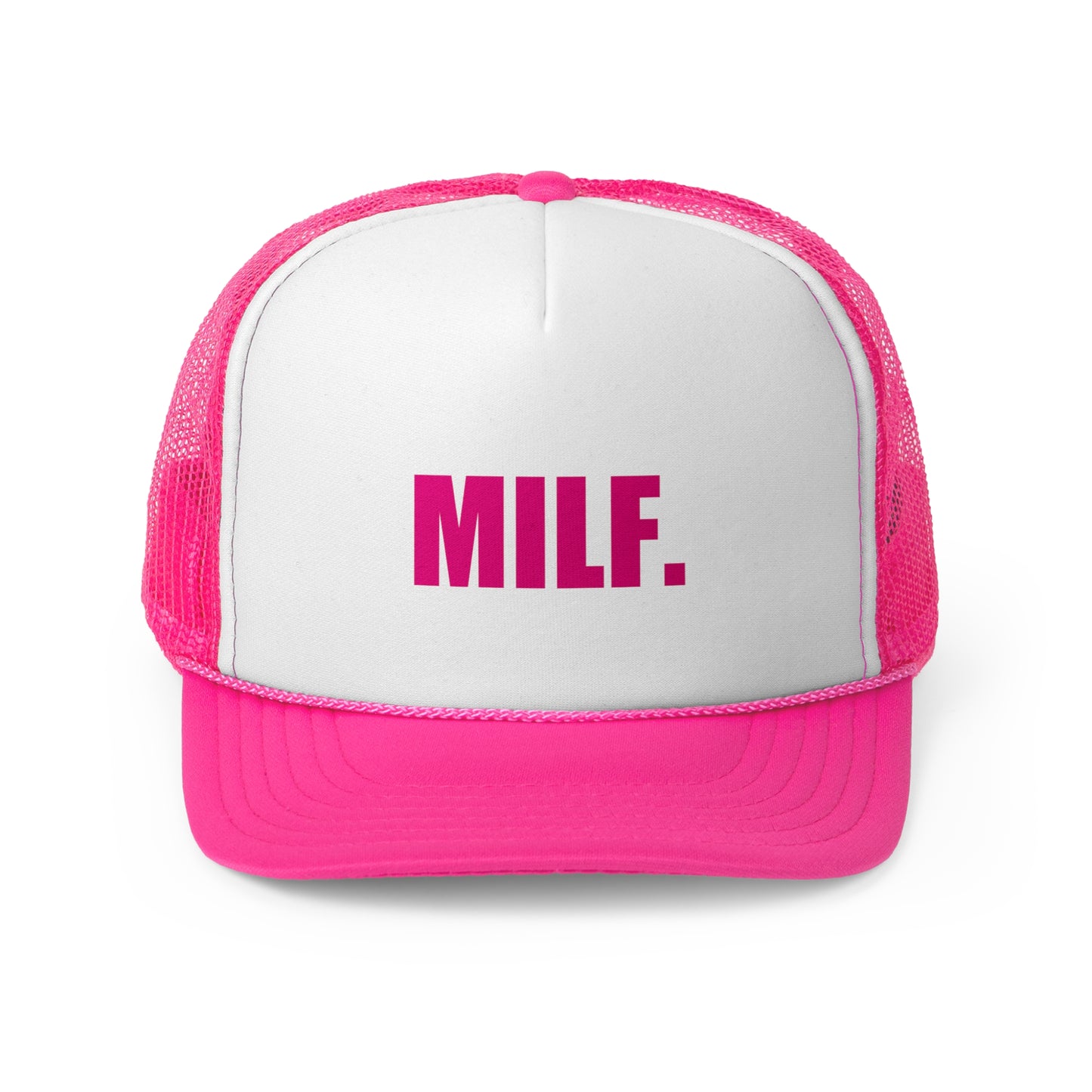 MILF Trucker Hat Pink v1