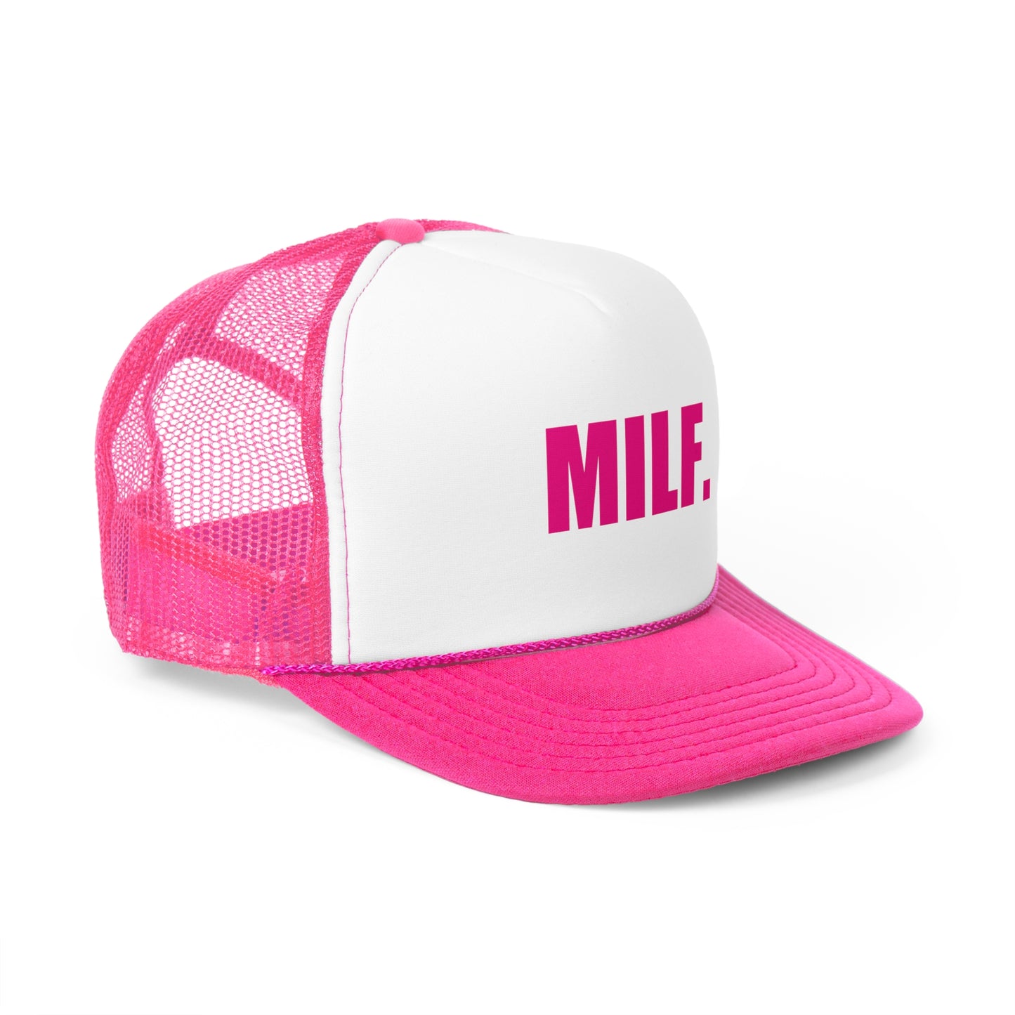 MILF Trucker Hat Pink v1